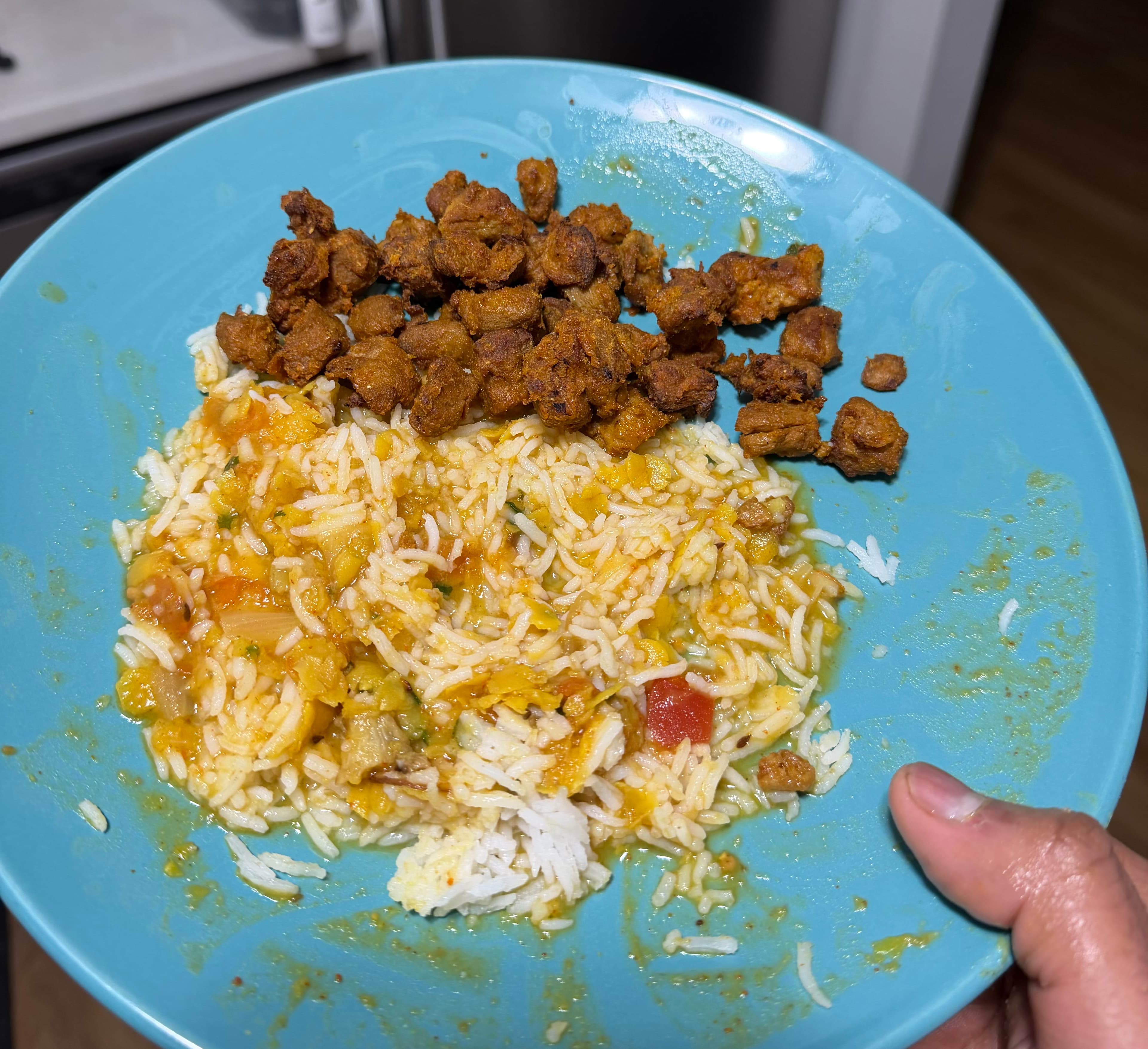 Soya Chunks Air Fried